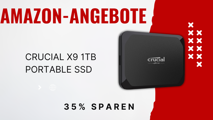 Crucial X9 1TB Portable SSD zum Black Friday – Jetzt 35€ günstiger!