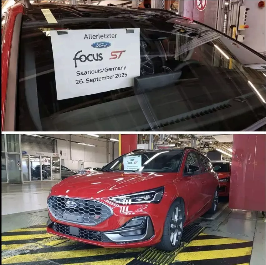 Der letzte Ford Focus ST im Ford-Werk in Zar Louis, Deutschland