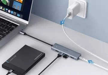 Ugreen MacBook-Hub mit vier USB-A-Anschlüssen und ...