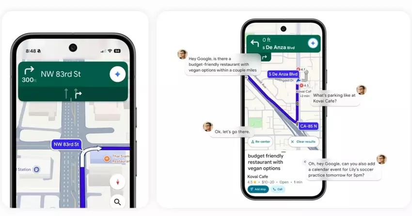 Google Maps erhält Gemini KI-Integration