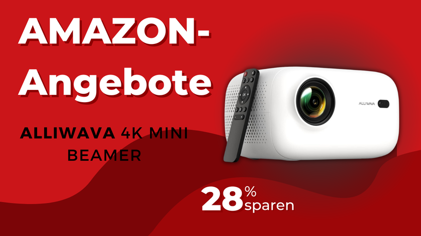 ALLIWAVA 4K Mini Beamer – Jetzt 50€ günstiger!