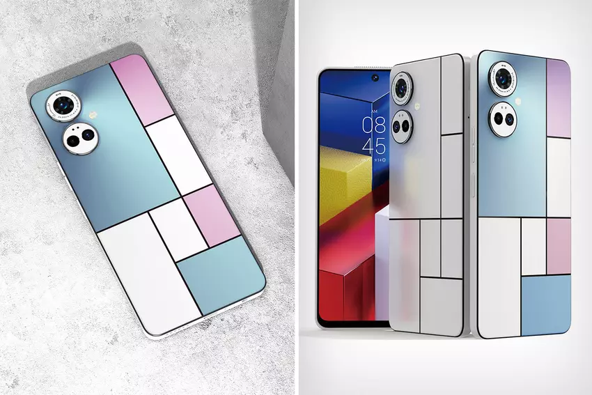 Nein, das ist kein modulares Project Ara-Telefon – sein gitterbasiertes Design wurde von Manet und Mondrian inspiriert