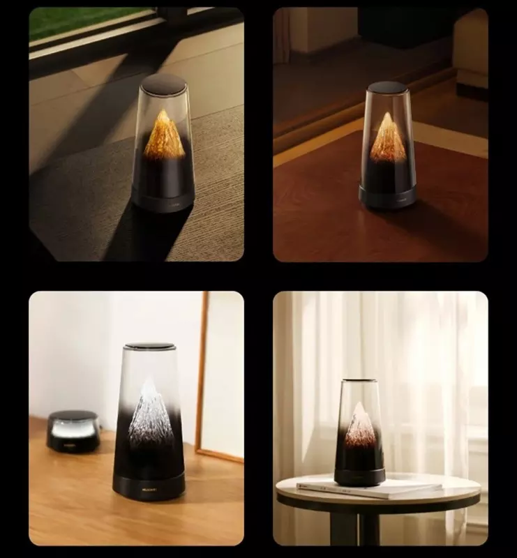 Huawei X3 Pro - Kunstrouter in einem transparenten Gehäuse mit einer dekorativen Komposition