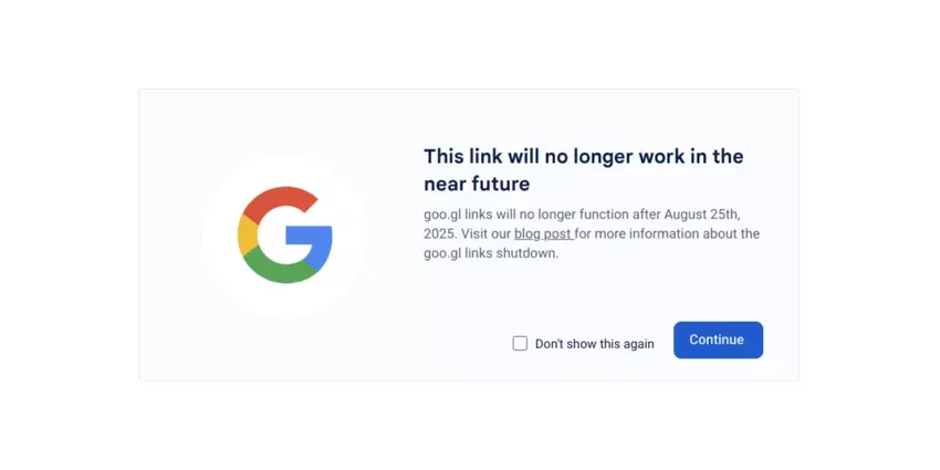 Google goo․gl-Links werden im August 2025 nicht mehr funktionieren