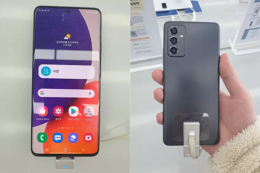 Samsung Galaxy A82 5G auf Fotos aufgetaucht: ein "löchriger" Bildschirm mit dünnen Rändern, und sieht aus wie das Galaxy A52 und Galaxy A72