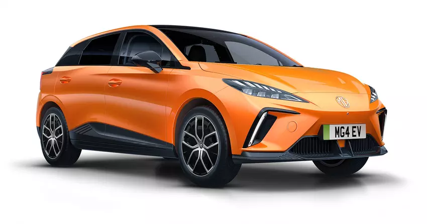 MG4 (2024) in der Farbe Volcano Orange