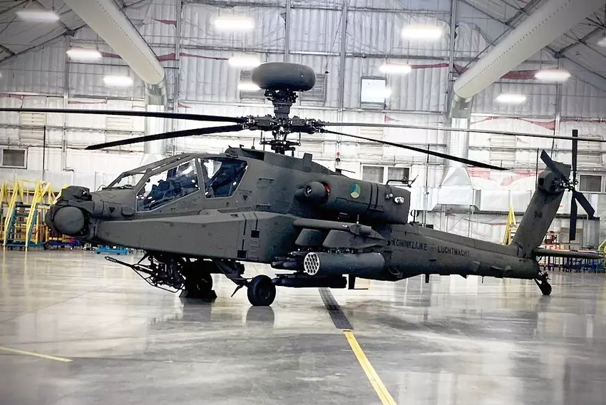 AH-64E Apache Kampfhubschrauber. Illustration: Boeing