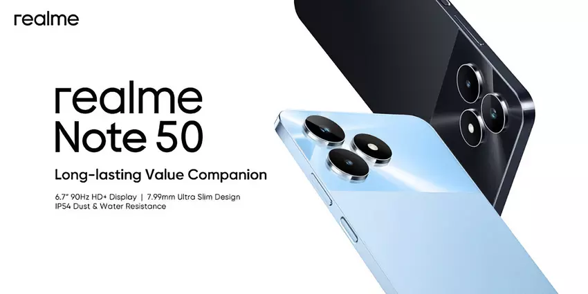 realme Note 50: das erste Smartphone der neuen Produktreihe des Unternehmens