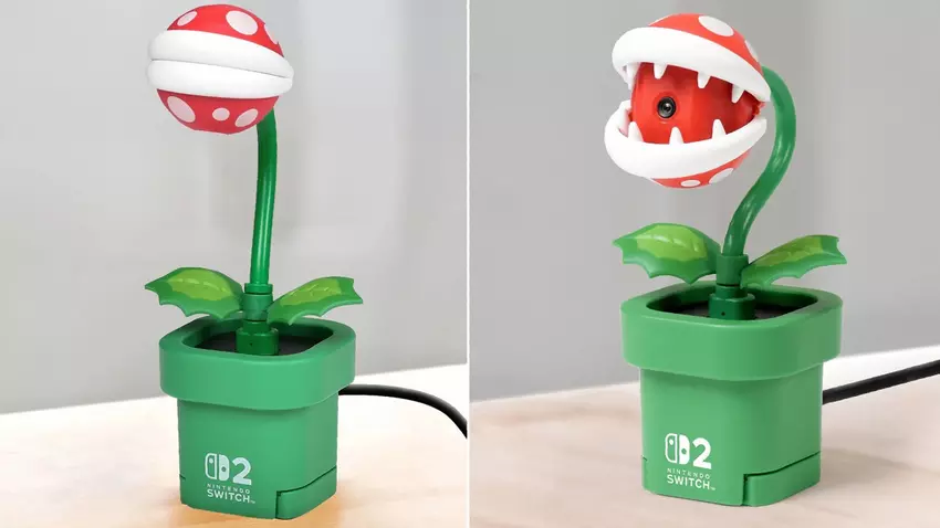 Eine lustige Kamera in Form von Piranha Plant aus Super Mario wurde für Nintendo Switch 2 angekündigt