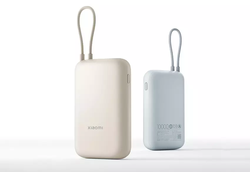 Xiaomi stellt Pocket Edition Power Bank mit integriertem Kabel und 10.000mAh vor