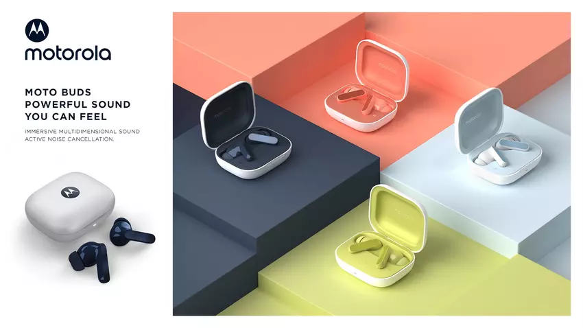 Moto Buds: 12,4-mm-Treiber, Bluetooth 5.3, Hi-Res Audio, ANC und bis zu 42 Stunden Akkulaufzeit für 60 €