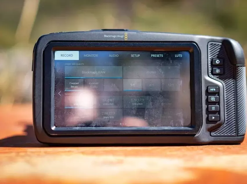 Blackmagic Pocket Cinema 6K Pro Videokamera Musikclips