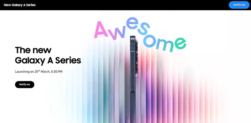 Samsung Galaxy A Werbekampagne in Indien