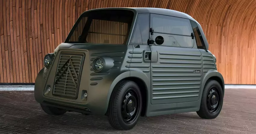 Das Atelier Caselani hat einen neuen Bausatz entworfen, der den Citroen Ami in einen Citroen HY von 1947 verwandelt.