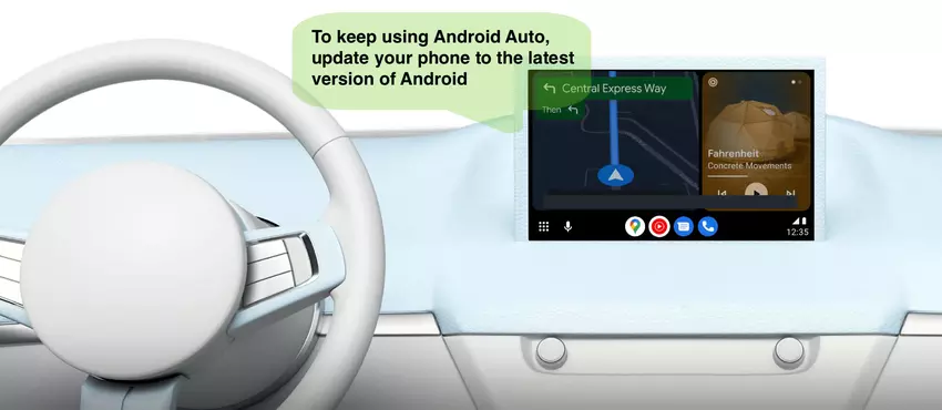 Android Auto wird bald nicht mehr auf älteren Android-Smartphones funktionieren