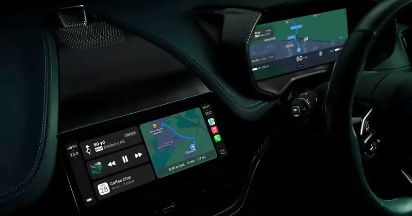 Apple hat sein neues CarPlay Ultra System vorgestellt und Aston Martin war der erste, der es erhalten hat