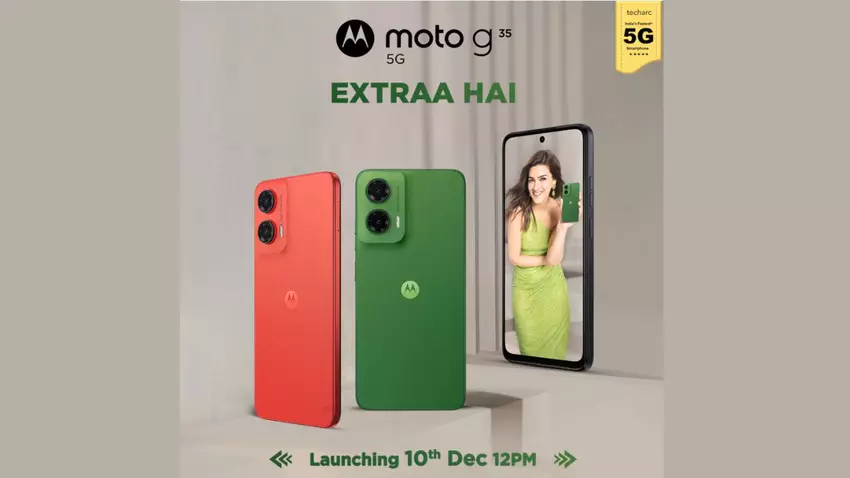 Motorola Moto G35 mit verbesserter 20-W-Ladetechnik und drei Kameras erscheint am 10. Dezember in Indien