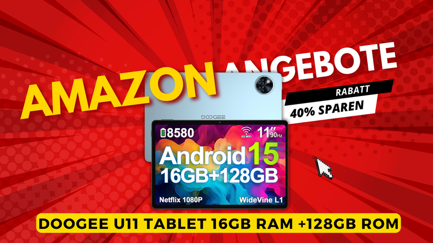 DOOGEE U11 Android 15 Tablet – Leistungsstarke Technologie mit 40% Preisvorteil!