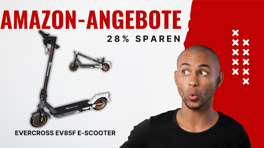 EVERCROSS EV85F E-Scooter mit Straßenzulassung – 110€ günstiger bei 28% Rabatt!
