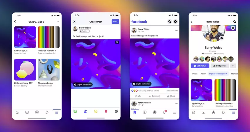 Einige Schöpfer können ihre NFTs jetzt auf Facebook veröffentlichen