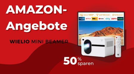 Wielio Mini Beamer Full HD Projektor – Jetzt 130€ Rabatt!
