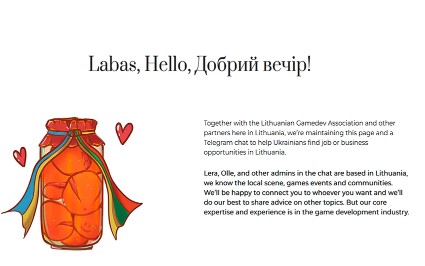 In Litauen wurde ein Projekt für ukrainische Spieleentwickler gestartet, die Arbeit suchen