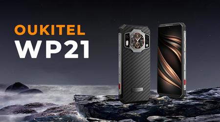 Oukitel WP21: Stoßfestes Smartphone mit zwei Bildschirmen, 9800 mAh Akku, P68/IP69K Schutz und Nachtsichtkamera