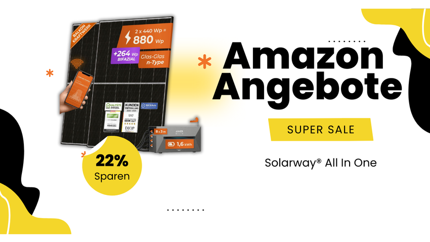 Solarway Balkonkraftwerk mit Speicher – Jetzt 265€ Rabatt sichern!