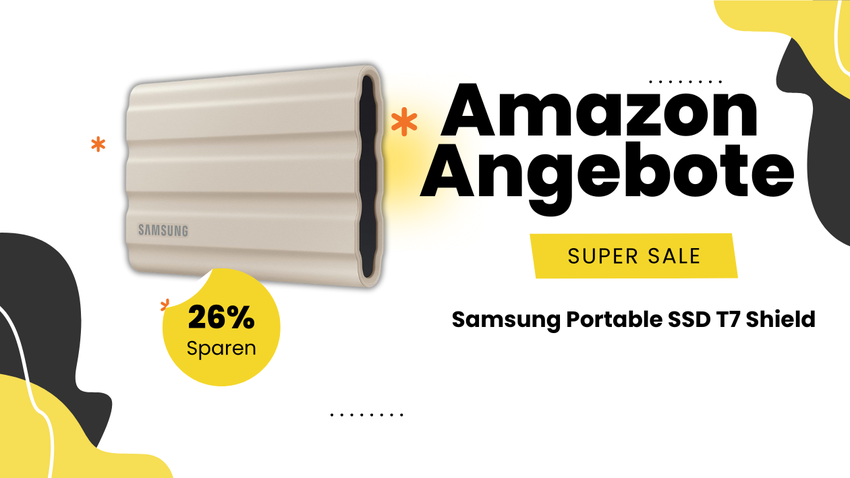 Samsung Portable SSD T7 Shield – Jetzt 33€ reduziert!