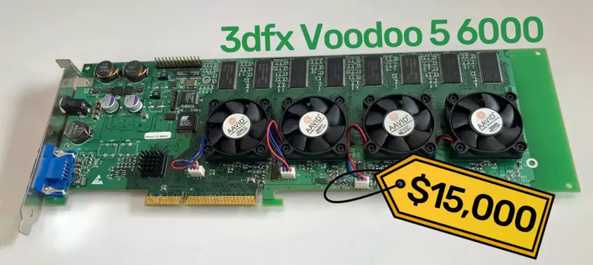 3dfx Voodoo 5 6000 - die seltenste Grafikkarte, die auf eBay für 15.000 Dollar verkauft wurde