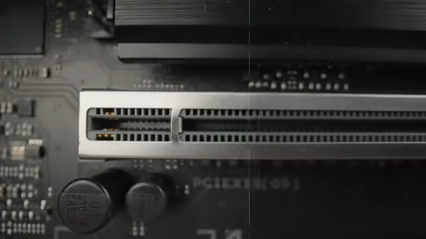 So sieht der neue PCI Express-Port aus. Illustration: immer noch vom Video