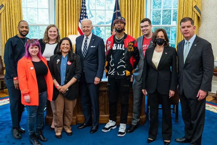 Gewerkschaftsorganisatoren aus der Spielebranche trafen sich mit Präsident Biden