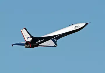 Die raketengetriebene Mk-II Aurora flog zum ...