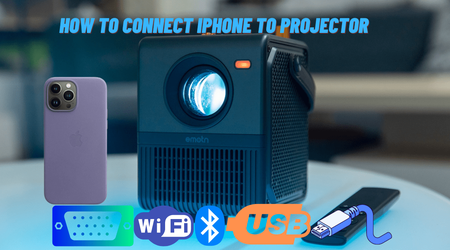 iPhone an den Projektor anschließen