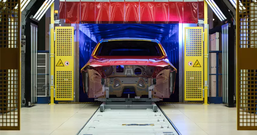 Trocknungskammer der Lackiererei BMW Group Werk Leipzig