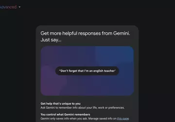 Gemini Advanced merkt sich jetzt Benutzereinstellungen