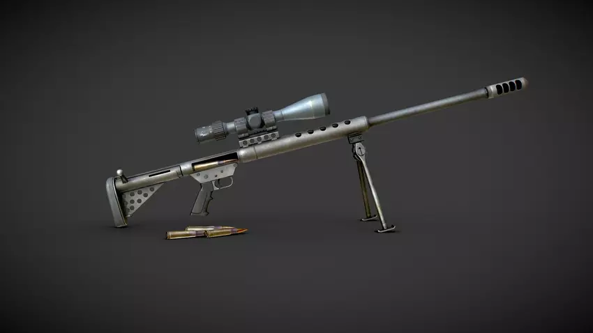 Die ukrainischen Streitkräfte verwenden an der Front das Scharfschützengewehr Serbu BFG-50, das Ziele in einer Entfernung von 1 km treffen kann.