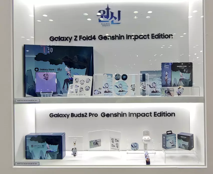 Für Fans von Genshin Impact: Samsung stellte Sonderversionen des faltbaren Smartphones Galaxy Fold 4 und der TWS-Kopfhörer Galaxy Buds 2 Pro vor