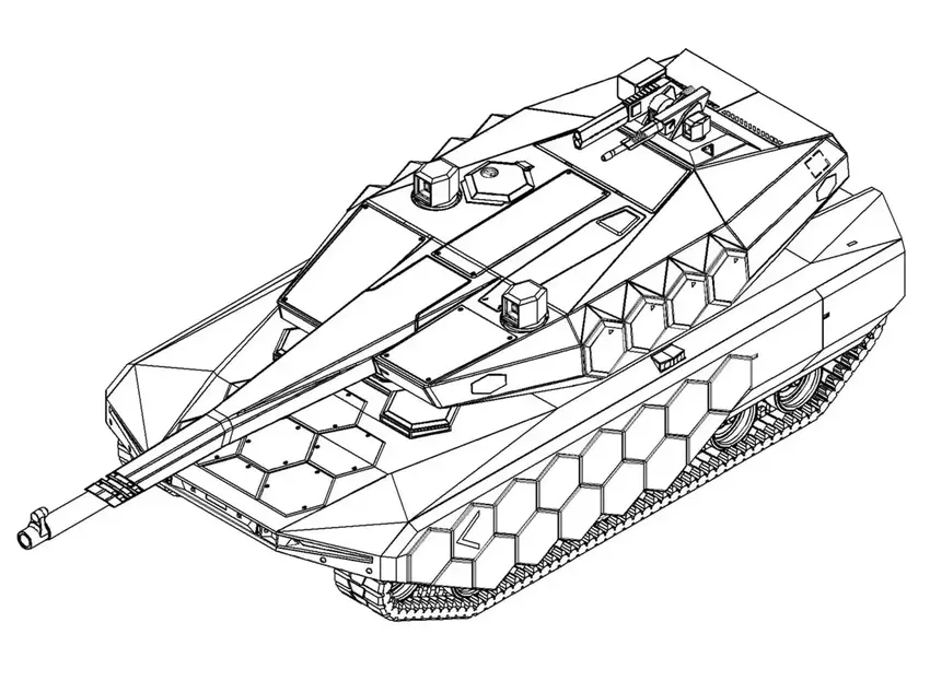 Tank-Konzept. Illustration: Hyundai Rotem