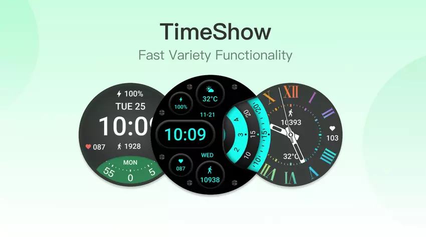 Mobvoi stellt TimeShow vor: ein Marktplatz mit Zifferblättern für Wear OS und Apple Watch Smartwatches