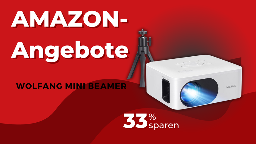 WOLFANG Mini Beamer WP02 – Kompakter Full HD-Projektor 20€ reduziert!