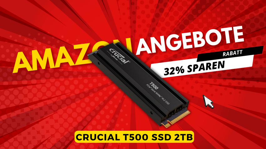 Crucial T500 2TB SSD mit Heatsink – Jetzt 65€ günstiger!
