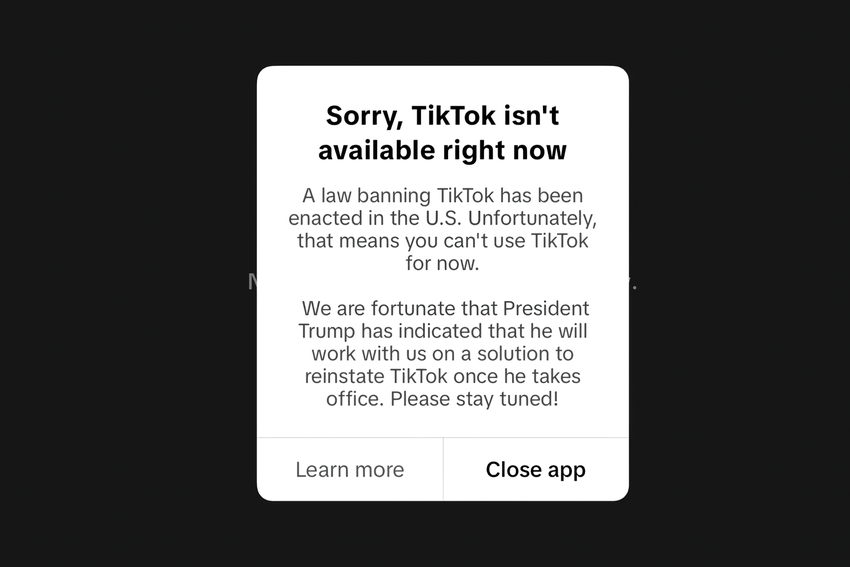 Die Apps TikTok und CapCut sind in den USA nicht mehr verfügbar