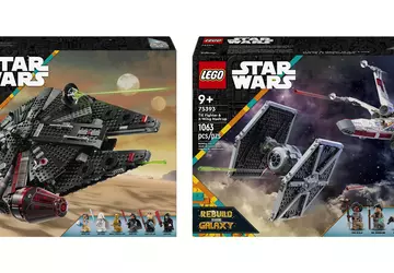 Der Dunkle Falke und TIE Fighter ...