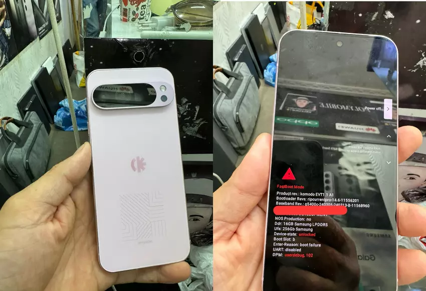 16GB RAM, 256GB ROM und Exynos 5400 Modem: Google Pixel 9 Pro XL Prototyp Fotos sind online aufgetaucht