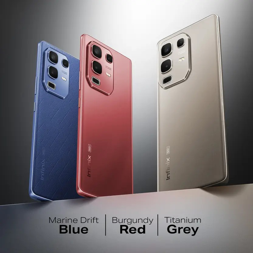 Infinix Note 50s 5G+ Smartphone Infinix Note 50s Farbschema. Illustration: Infinix