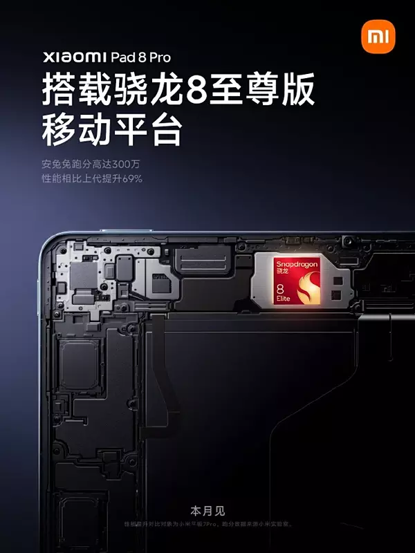 Snapdragon 8 Elite im Xiaomi Pad 8 Pro