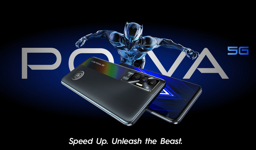 Tecno Pova 5G: 120-Hz-Bildschirm, Dimensity 900-Chip, 6000-mAh-Akku und 50-MP-Kamera für 268 US-Dollar