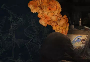 Ein mittelalterlicher Detektiv mit einem visuellen ...