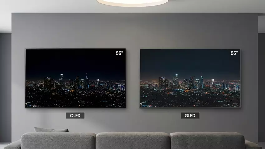 Vergleich der Bildqualität und des Kontrasts zwischen OLED und QLED